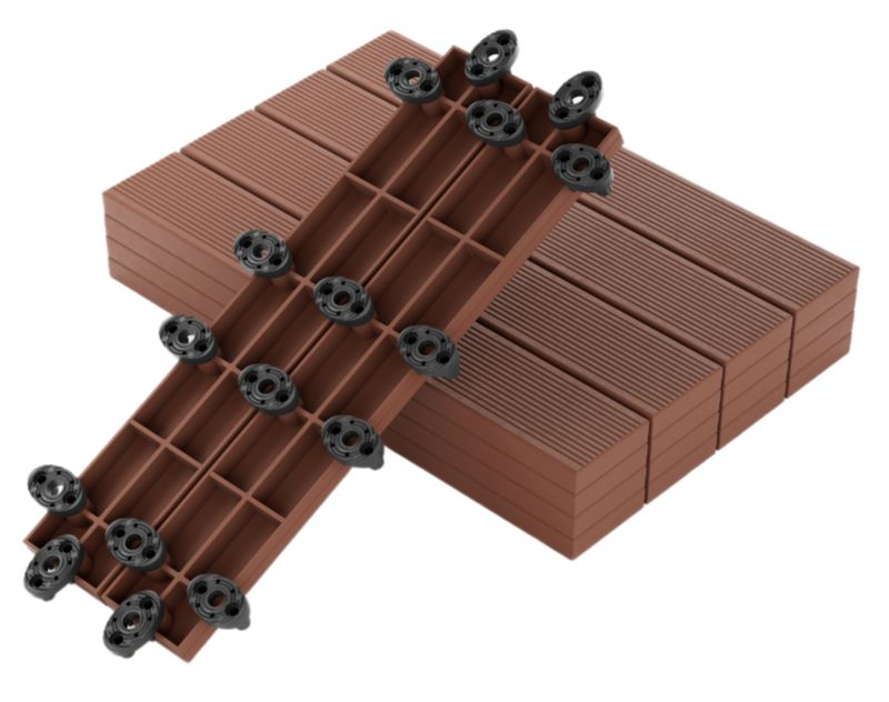 Deska Tarasowa Kompozytowa WPC GUMI Kasztan 50x8x2,1 cm - 16szt.
