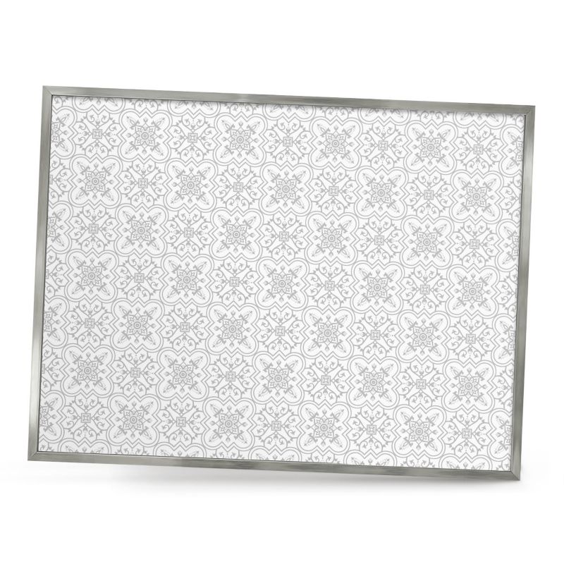 Ozdobna tablica na magnesy ArtPrintCave 80x60 Geometryczna symetria w srebrnej ramie 1szt