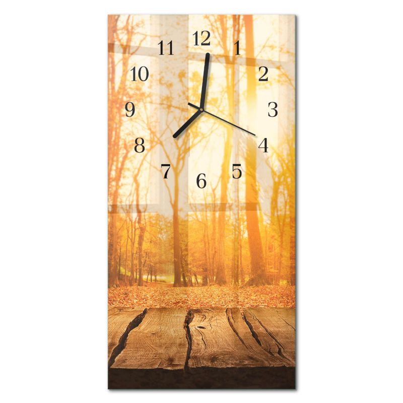 Zegar Ścienny Do Kuchni Tulup 30x60 cm z Czarnymi Wskazówkami Podium 1 szt.
