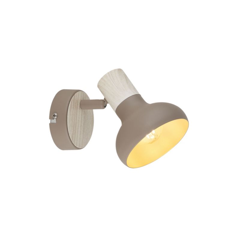 Kinkiet efekt drewna Candellux Puerto brązowy 1xE14x40W IP20 wym:14x16x10cm - 1 szt.