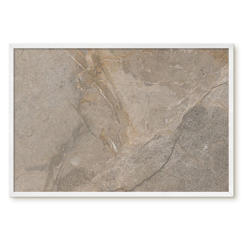 Tablica Na Magnesy Z Wakacji Tulup 60x40 cm Beżowy kamień - Biała rama Do salonu, biura 1 szt.
