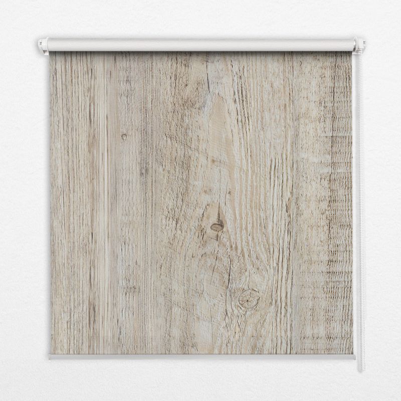 Roleta Dekoracyjna Tulup 120x140 cm Jasne Drewno Montaż do ściany/sufitu 1 szt.