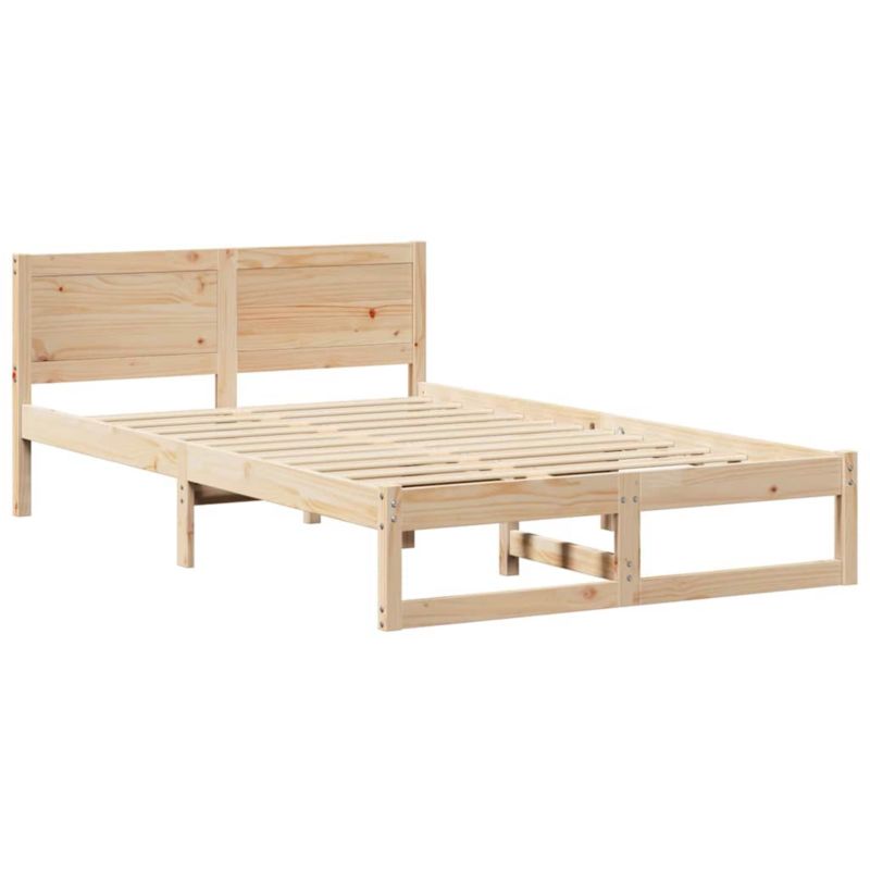 Rama łóżka WaszeMeble 135x190 cm Naturalny sosna WM-873280 1 szt.