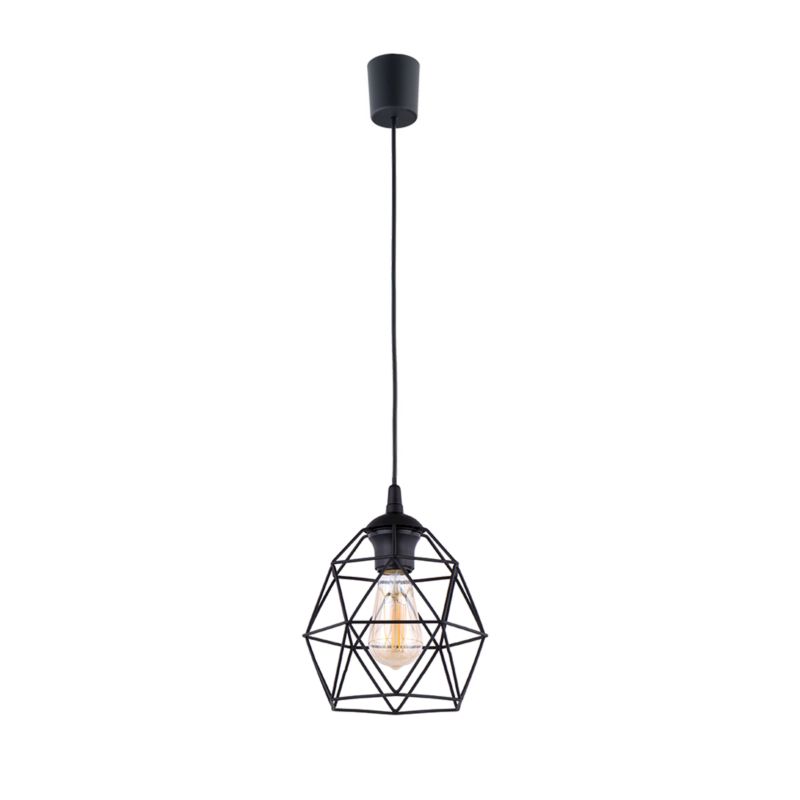 Lampa Wisząca GALAXY TK Lighting czarna 1xE27 20x20 cm K 1szt.