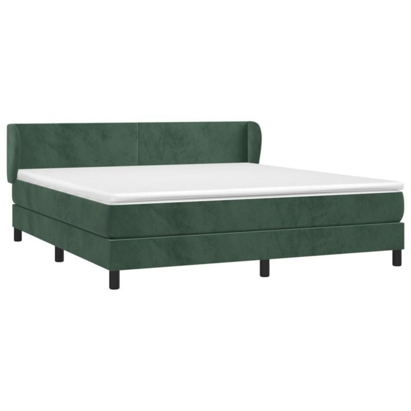 Łóżko kontynentalne WaszeMeble 180x200 cm ciemnozielone WM-3127388 1 szt.