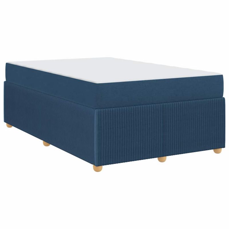 Łóżko z materacem WaszeMeble 120x200 cm Niebieski tkanina WM-3398385 1 szt.