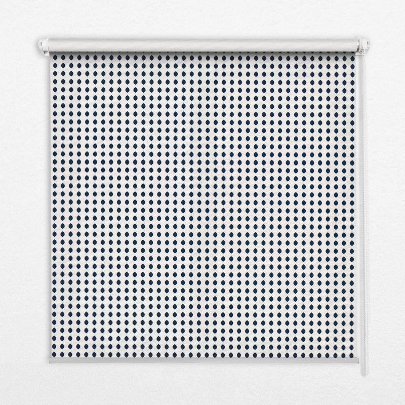 Roleta Wzorzysta Tulup 100x180 cm Czarne Owale Montaż do ściany/sufitu 1 szt.