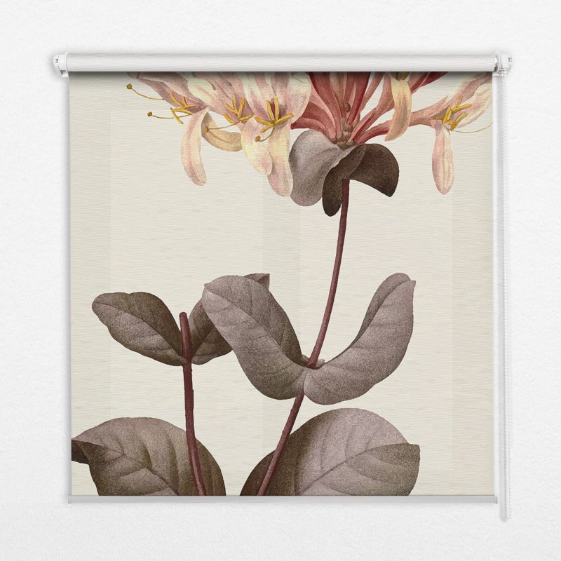 Roleta Do Okien Tulup 100x140 cm Opadający Kwiat Montaż do ściany/sufitu 1 szt.