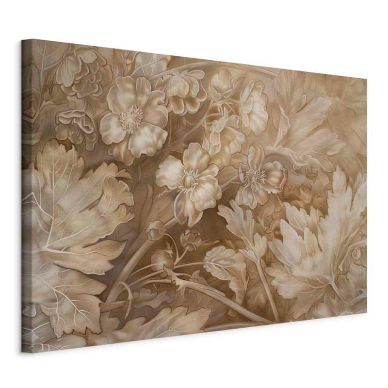 Obraz Artgeist Ornamenty kwiatowe 90 x 60 cm płótno włoskie 1 szt