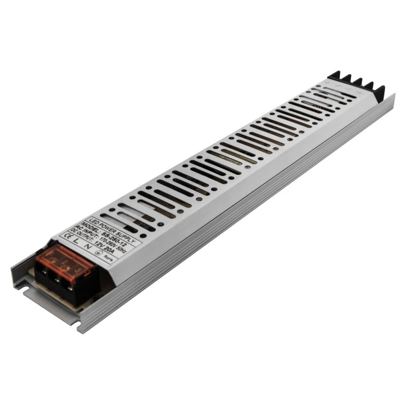 Zasilacz LED MasterLED Flat 12V 250W 20A 307x53x20 mm 1 szt.
