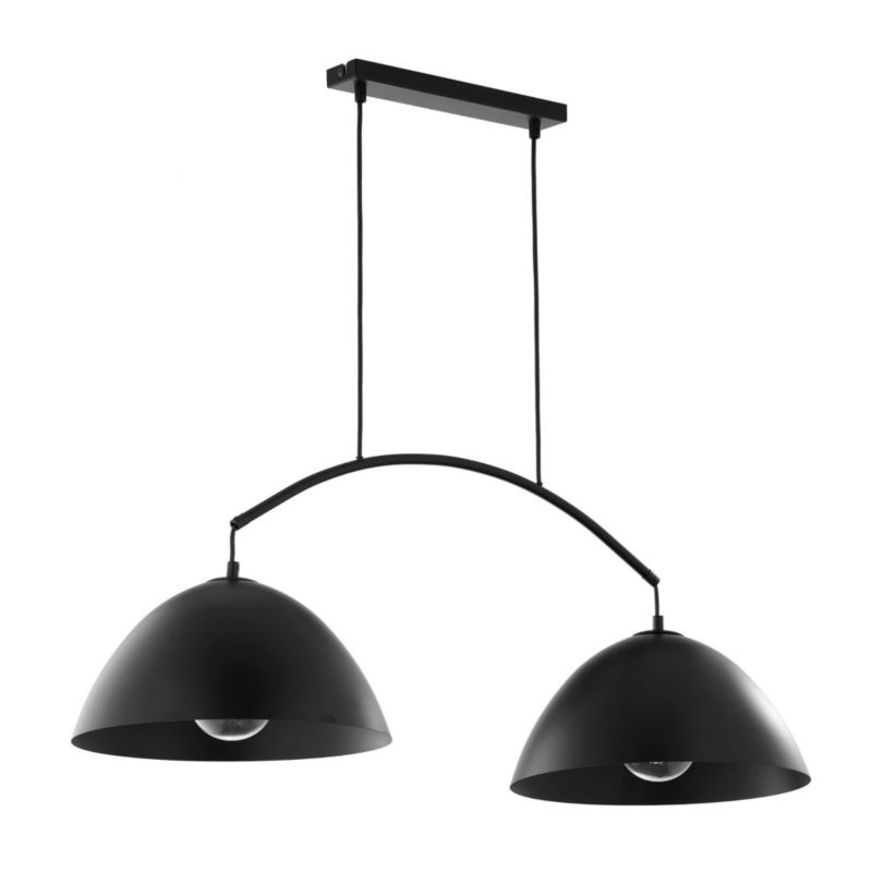 Lampa wisząca TK-Lighting Faro czarna wym: 130 x 33,5 x 92 cm 2xE27 x 1 szt.