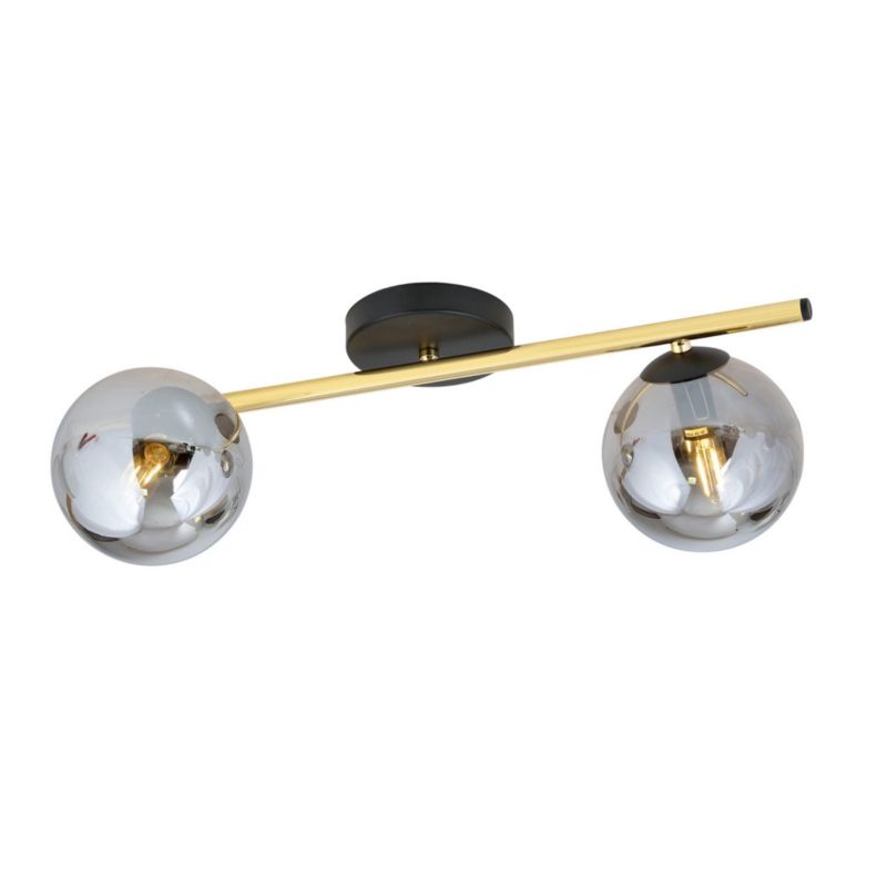 Lampa wisząca Emibig Splendi złoto-grafitowa wym: 20 x 55 cm 2xE14 x 10W metal 1 szt.