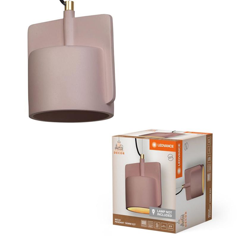 Lampa Wisząca Decor Ledvance Lampa Sufitowa Dekoracyjna E27 Zwis Różowy 1 szt.