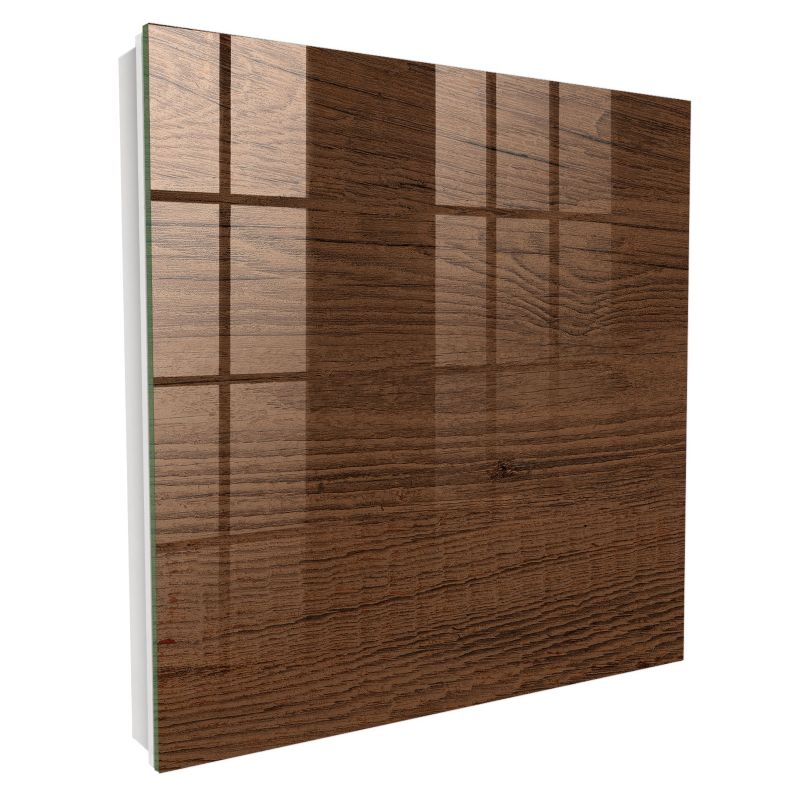 Organizer Na Klucze Tulup 30x30 cm Drewniana tekstura 10 - Biała - Otwierana na prawo 1 szt.