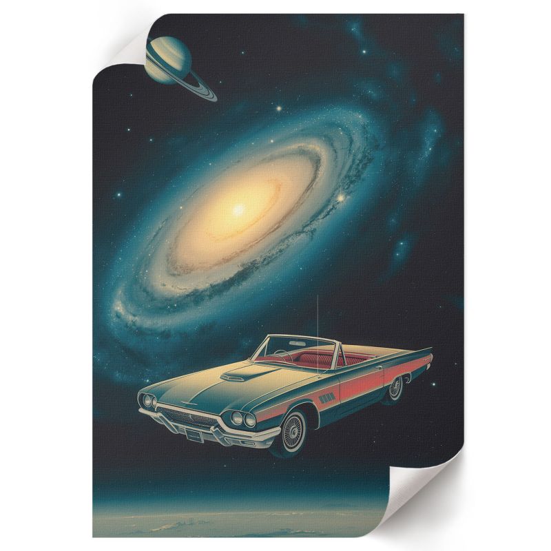 Plakat Do Sypialni ArtPrintCave 59,5x84 cm Kosmiczna podróż Aurora Line 1 szt.
