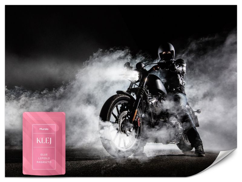 Fototapeta Muralo Motocykl We Mgle Wystrój Siłowni 500x350 cm 1szt.