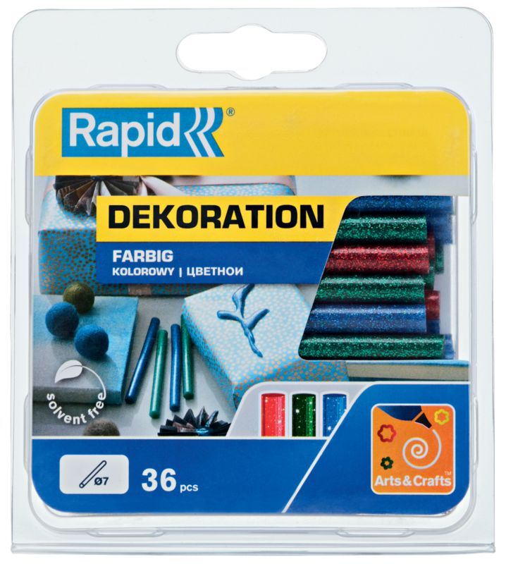 Klej kolorowy z brokatem Rapid 115 g śr. 7 mm mix 2