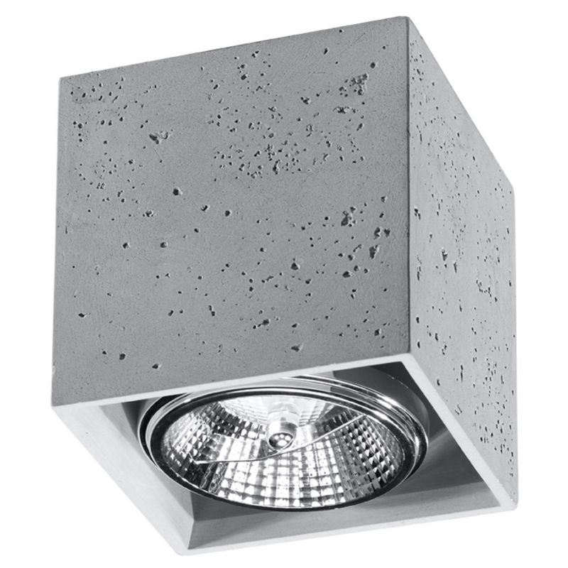 Reflektor sufitowy Pure Lume DOMINO szary 1xGU10x40W IP20 wym:11x14x14cm - 1 szt.