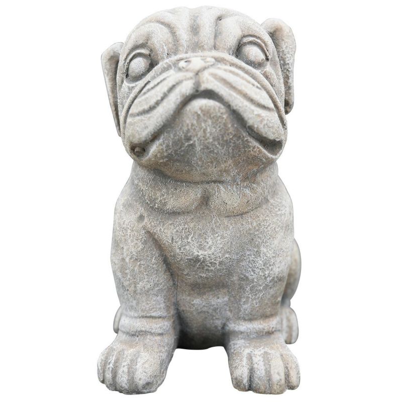 Figurka Exner psa z cementu h19 cm szara 1 szt.