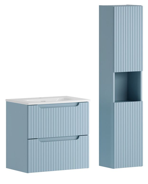Szafka z blatem i słupkiem Furnidea 60 cm denim Nova Denim 1 szt.