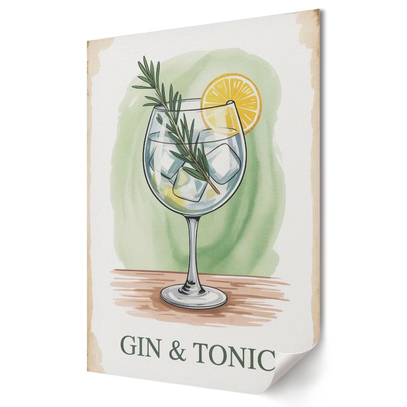 Plakat na ścianę Wallfluent Format A2 Gin tonik Grupa Twórcza CMYK Group 1 szt.