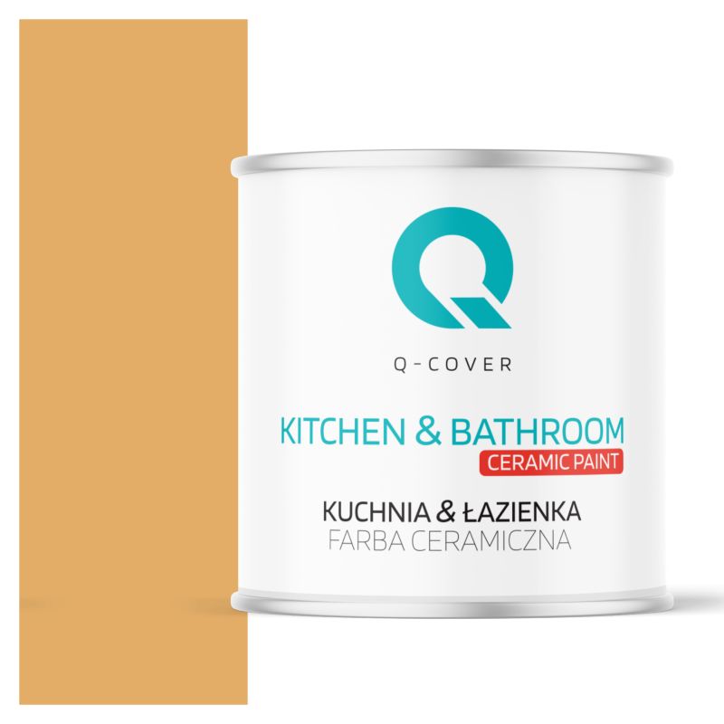 Farba Ceramiczna Kuchnia & Łazienka Q-Cover Bursztynowy H6441 Głęboki Mat 2L