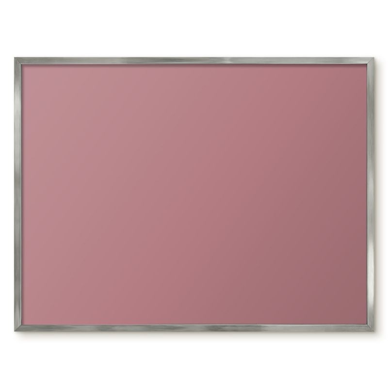 Tablica Magnetyczna Tulup 80x60 cm Zgaszony róż - Srebrna rama Do salonu, sypialni 1 szt.