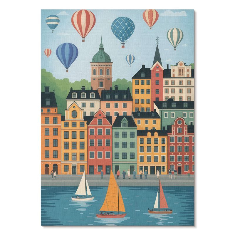 Nowoczesny Plakat na Płótnie Tulup 29,7x42 cm (A3) Miejska scena Do salonu, sypialni, biura 1 szt.