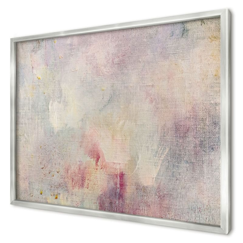 Ozdobna tablica magnetyczna Wallfluent 70x50 Pastelowa abstrakcja w srebrnej ramie 1szt