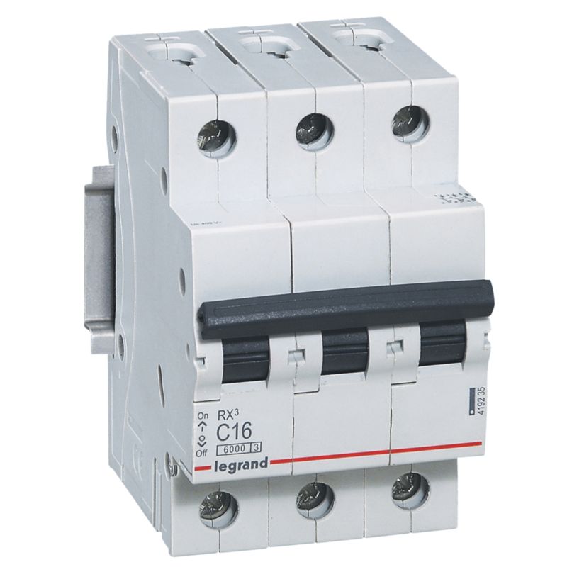 Wyłącznik nadprądowy Legrand RX3 S303 3P C 16A 6 kA 1 szt.