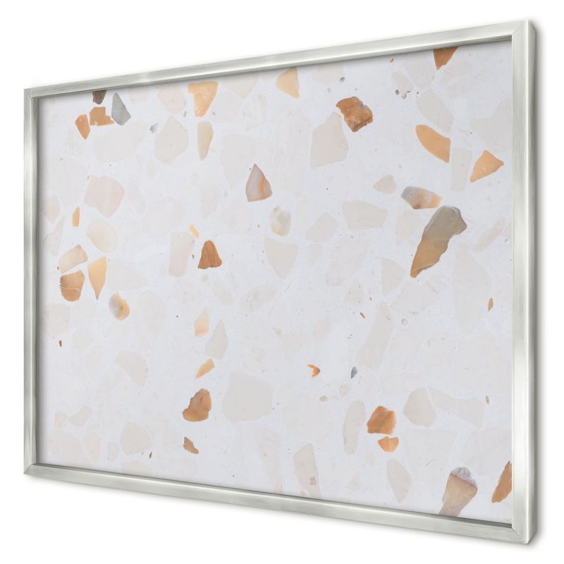 Tablica magnetyczna ozdobna Wallfluent 70x50 Ciepła mozaika w srebrnej ramie 1szt