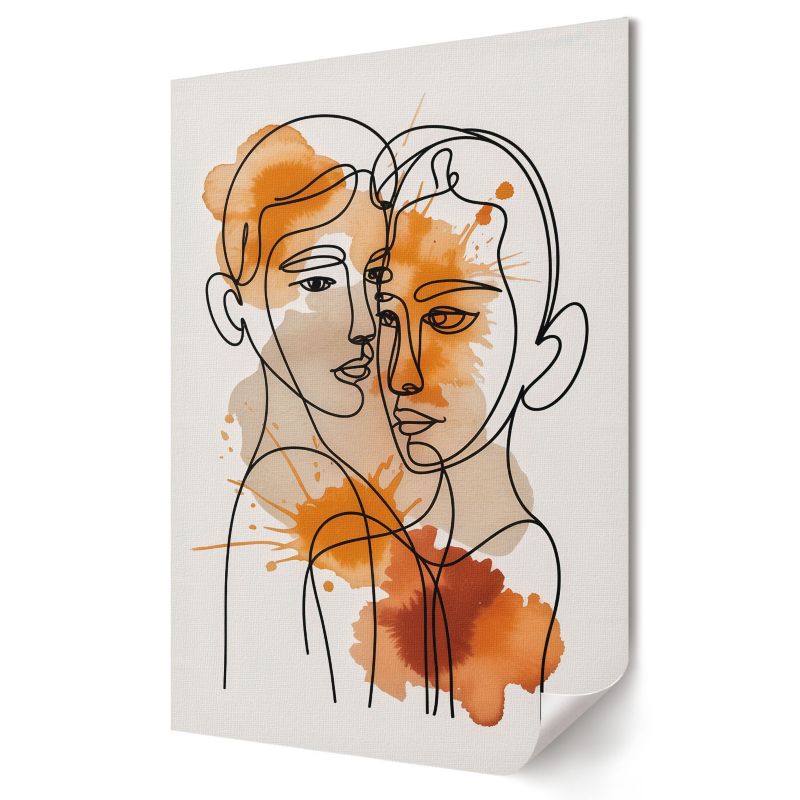 Plakat Wallfluent Format A1 Abstrakcyjny portret Studio Pixel 1 szt.