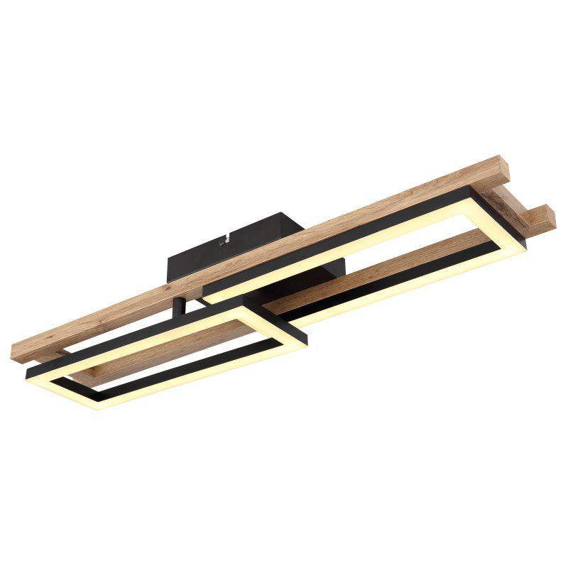 Lampa sufitowa LED 20W ILLA 67266D czarno-brązowa Globo Lighting 1 szt.