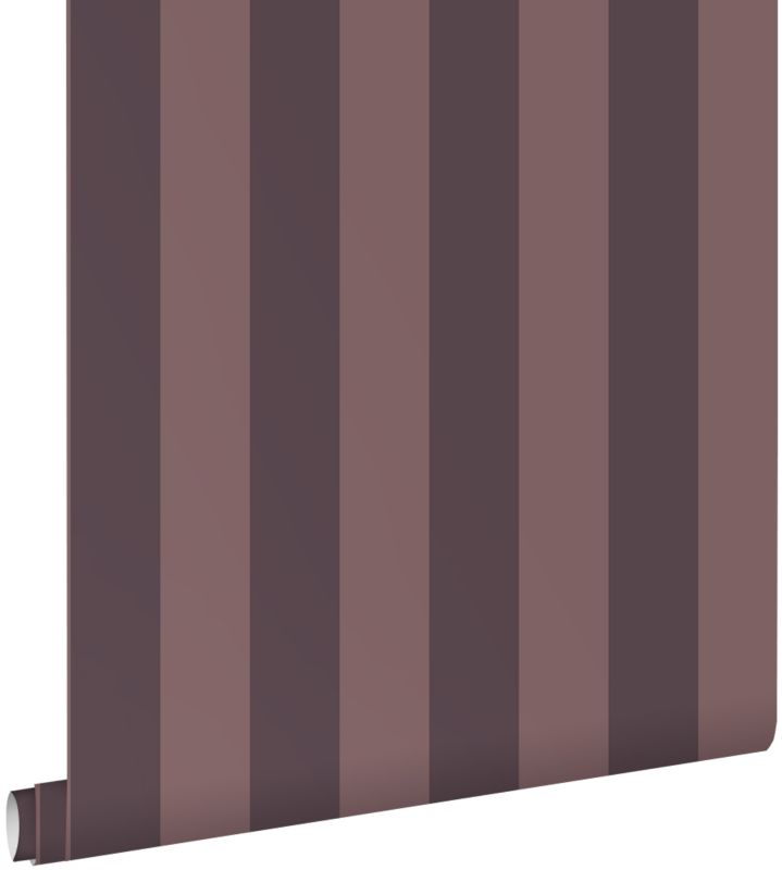 Tapeta ESTAhome paski ciemnego fioletu 50 x 900 cm - 1 rol.