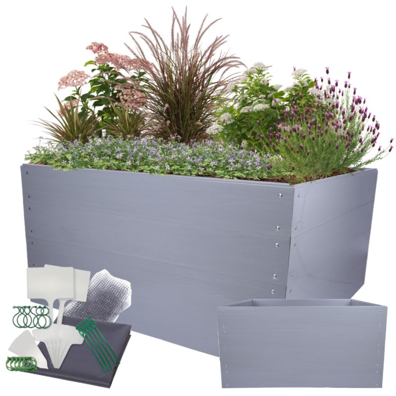 Skrzynia na warzywa MODO24 modułowa plastikowa trwała odporna na warunki atmosferyczne 80x180x160 cm 1 szt.