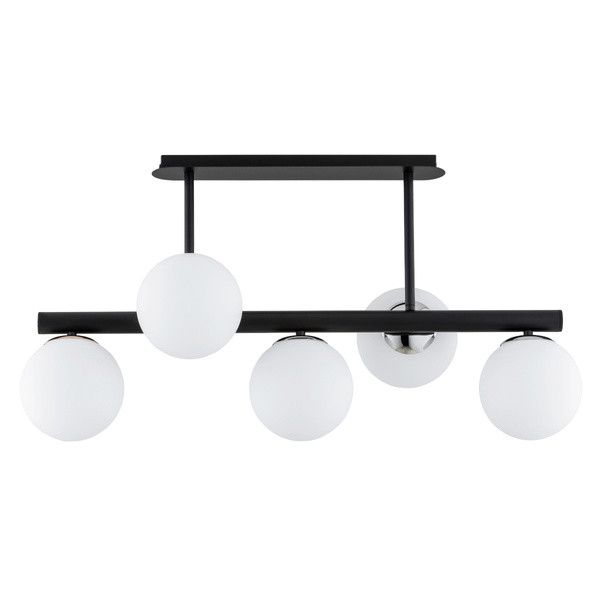 Lampa wisząca Alfa TUKANE czarna-chromowana 5xE14x10W wym:43x25x81cm IP20 -1 szt.