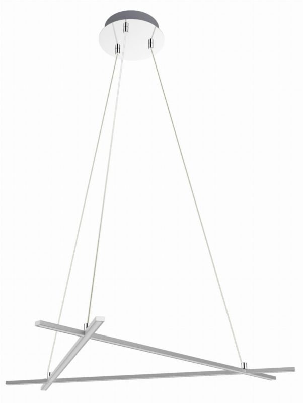 Żyrandol Apeti Andros srebrny wym: 120 x 70 x 62 cm wbudowany LED 30W 1 szt.