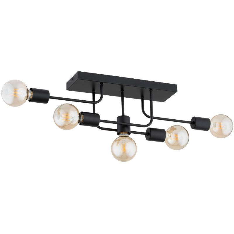 Lampa sufitowa Alfa GOISA czarna 5xE27x15W wym:19x12,5x79cm IP20 -1 szt.