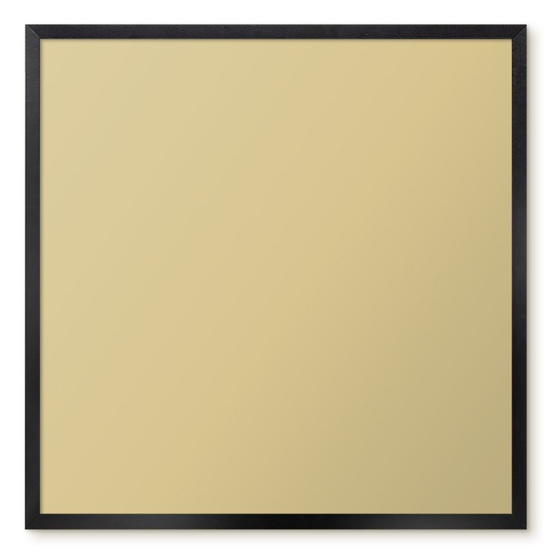 Magnetyczna Tablica Ścienna Tulup 50x50 cm Kolor musztardowy - Czarna rama Do salonu, sypialni 1 szt.
