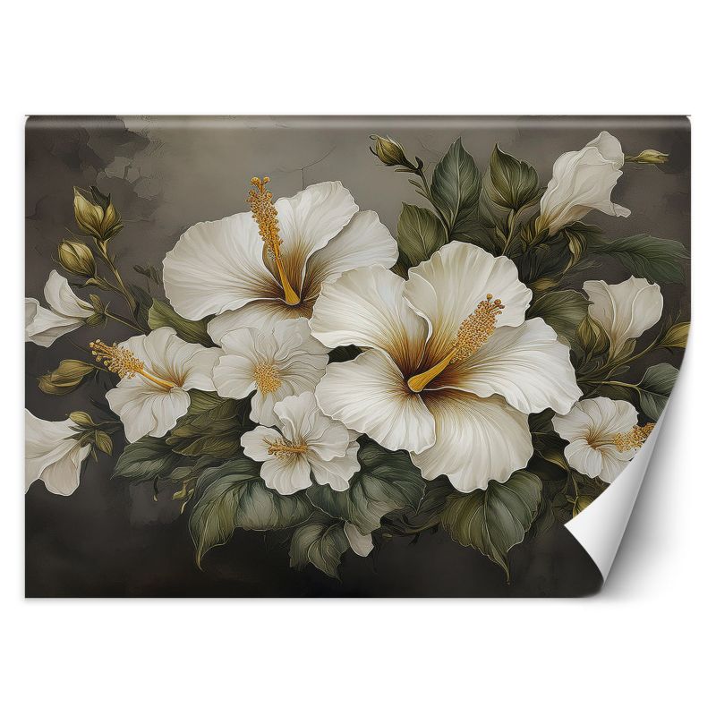 Fototapeta Feeby Biały kwiat hibiskusa 450x315 1 szt