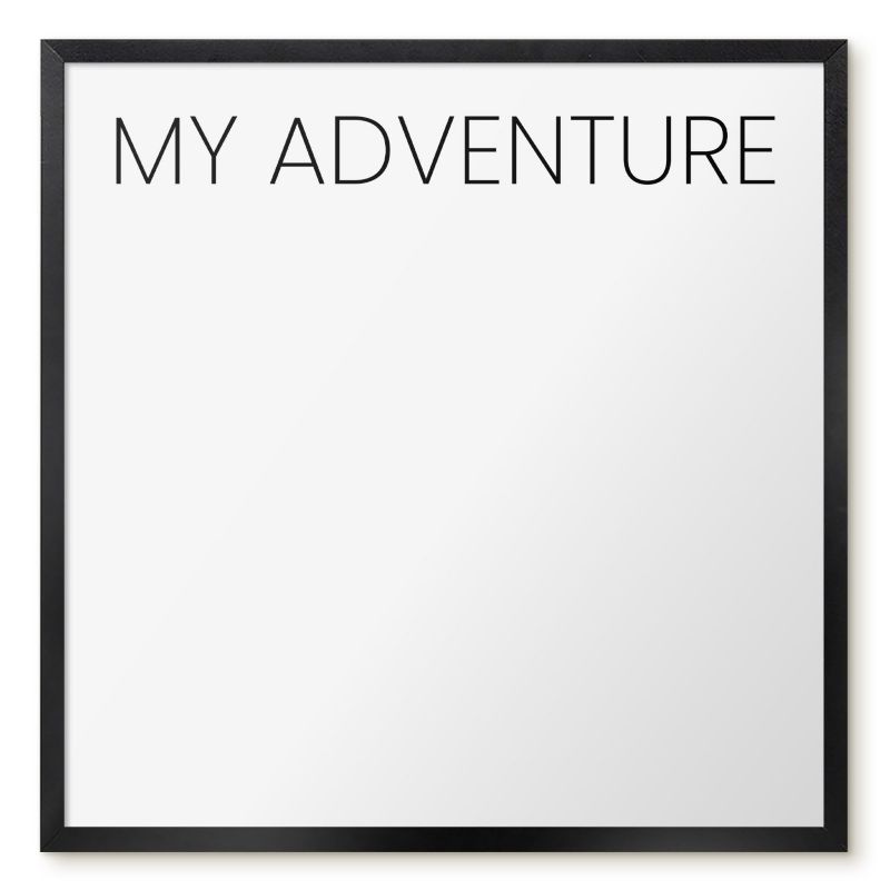 Tablica Magnetyczna Na Magnesy Tulup 50x50 cm My adventure 3 - Czarna rama Do salonu, sypialni 1 szt.