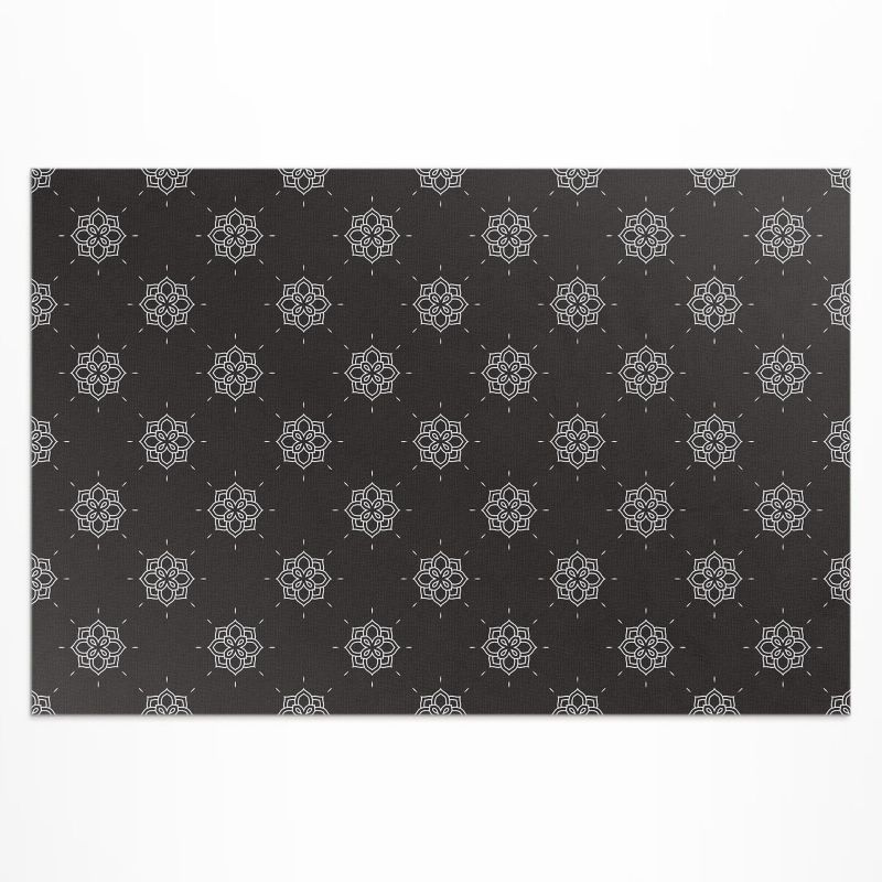 Balkonowy Dywan Winylowy UV Wallfluent 60x90 cm Linearne kwiaty regularny wzór 1 szt.