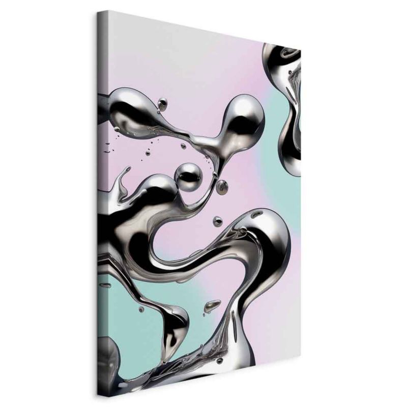 Obraz Artgeist Metaliczne Płynności 40 x 60 cm płótno włoskie 1 szt