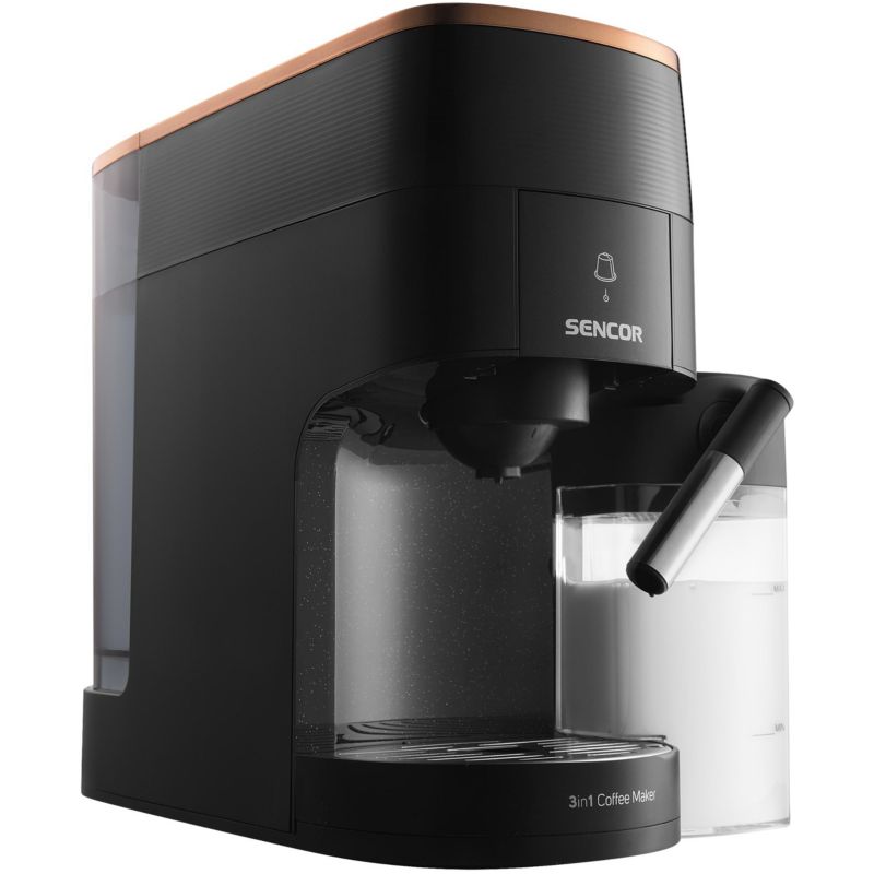 Ekspres Do Kawy Kapsułkowy 3w1 Sencor SCC 3000BK 1450W Nespresso Dolce Gusto 1szt