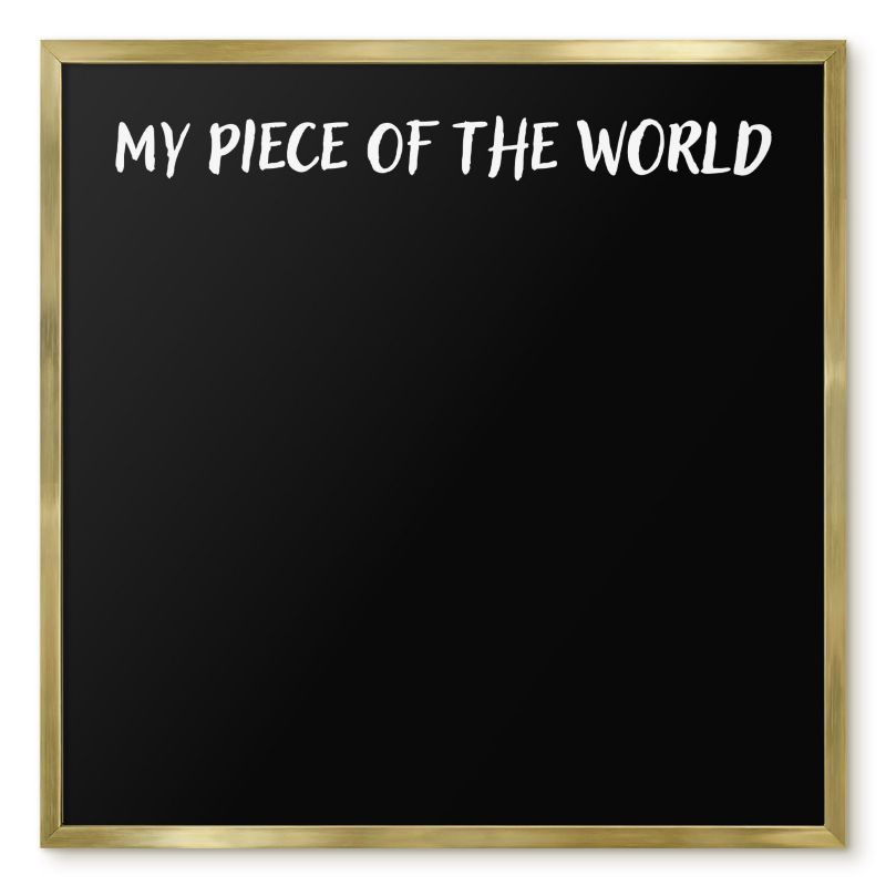 Tablica Na Magnesy Z Wakacji Tulup 50x50 cm My piece of the world 5 - Złota rama Do salonu, sypialni 1 szt.