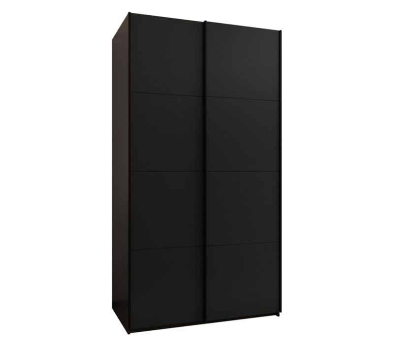 Szafa przesuwna Abiks LUX wysoka szer.140cm czarny/czarny/czarny 1szt.