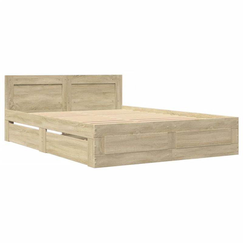 Łóżko drewniane WaszeMeble 120x200 cm brązowe WM-3295571 1 szt.