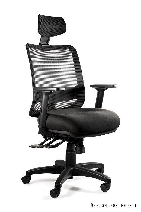 Fotel Unique biurowy SAGA PLUS czarny 1 szt
