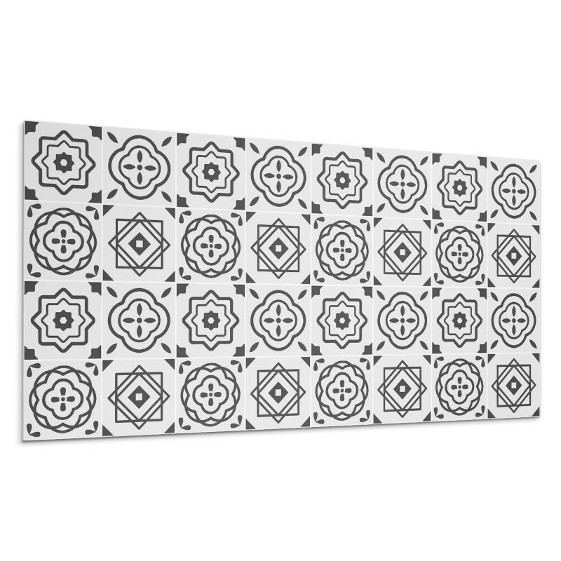 Panele samoprzylepne Wallfluent 60x30 cm Kwadratowe motywy geometryczne 6 szt.