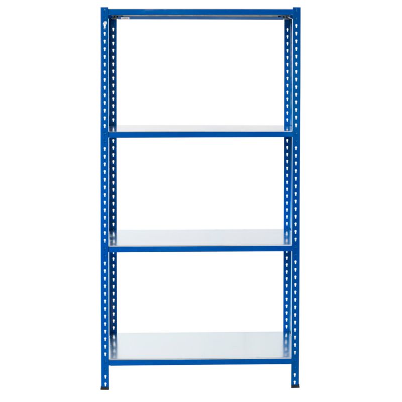 Wtykowy regał metalowy AR Shelving z profilem L z 4 półkami 250x100x40 cm 180 kg 1 szt